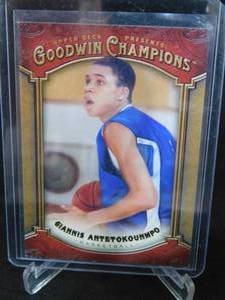 lot 83 image: 2013-14 Goodwin Champions Giannis Antetokounmpo Rookie Card #125