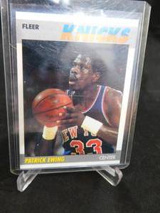 lot 95 image: 1987 Fleer Basketball Patrick Ewing #37