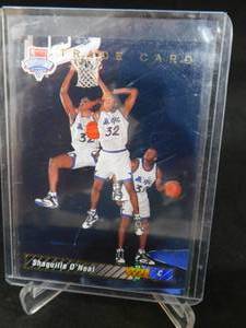 lot 100 image: 1992 Upper Deck Shaquille ONeal Rookie Card #1b - LK