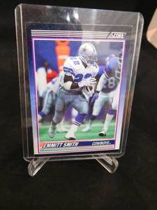 lot 109 image: 1990 Score Supplemental Emmitt Smith Rookie Card #101T