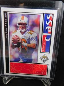 lot 119 image: 1998 UD Choice Peyton ManningRookie Card #193 LK