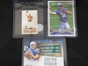 lot 145 image: (3) 2012 Andrew Luck Rookie Cards LK