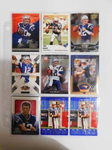 lot 161 image: Tom Brady Trading Card Lot (90) Cards LK