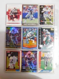 lot 167 image: Emmitt Smith Trading Card Lot (54) Cards LK