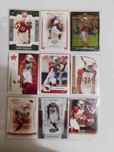 lot 166 image: Larry Fitzgerald Trading Card Lot (36) Cards LK