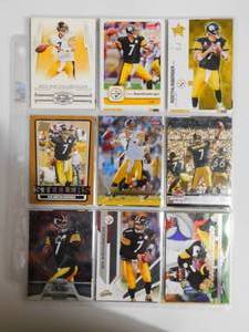 lot 168 image: Ben Roethlisberger Trading Card Lot (45) Cards LK