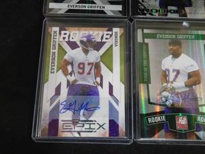 lot 170 image: (4) 2010 Everson Griffen Autograph Rookie Cards LK