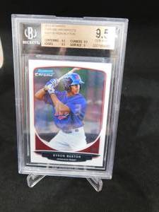 lot 171 image: BGS 9.5 GEM MINT 2013 Bowman Chrome Prospects Byron Buxton Rookie Card #BCP1