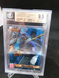 lot 173 image: BGS 9.5 GEM MINT 2011 Bowmans Best Prospects Miguel Sano Rookie Card #BBP20