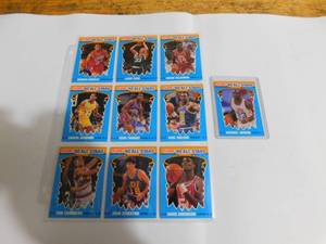 lot 176 image: 1990 Fleer Basketball Michael Jordan All-Stars Card #5 With Complete All Star Set LK