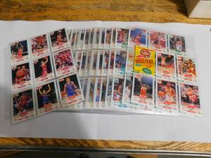 lot 178 image: 1990 Fleer Basketball Michael Jordan Card #26 With Complete Fleer Basketball Set In Pages LK