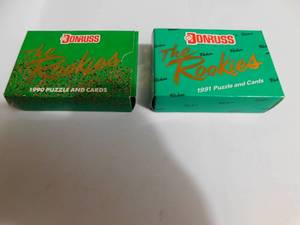 lot 184 image: 1990 & 1991 Donruss Baseball The Rookies Sets - Complete LK