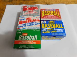 lot 187 image: 1987-1991 Fleer Update Complete Set Run - 5 Years Complete