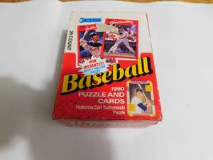 lot 192 image: 1990 Donruss Baseball Wax Box With (36) Packs