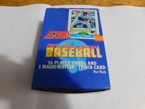 lot 196 image: 1989 Score Baseball Wax Box With (36) Packs