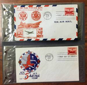 lot 50 image: (2) 1947 First Day Issue Stamps