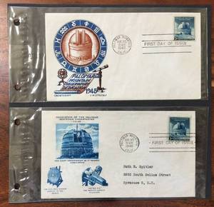 lot 66 image: (2) 1948 First Day Issue Stamps