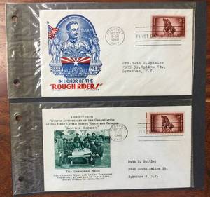 lot 76 image: (2) 1948 First Day Issue Stamps