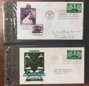 lot 77 image: (2) 1948 First Day Issue Stamps