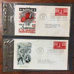 lot 79 image: (2) 1948 First Day Issue Stamps