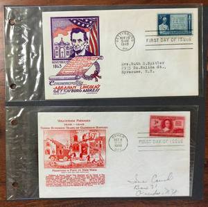 lot 80 image: (2) 1948 First Day Issue Stamps