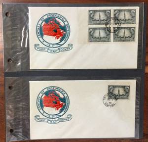 lot 82 image: (2) 1948 First Day Issue Stamps