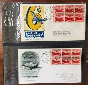 lot 94 image: (2) 1949 First Day Issue Stamps