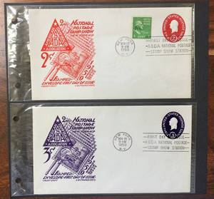 lot 103 image: (2) 1950 First Day Issue Stamps