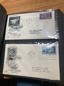 lot 156 image: (2) 1953 First Day Issue Stamps