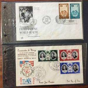 lot 133 image: (2) 1956 First Day Issue Stamps