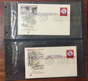 lot 140 image: (2) 1956 First Day Issue Stamps