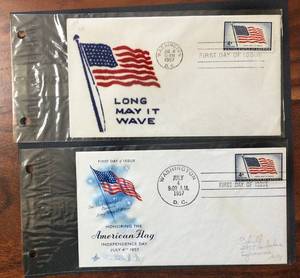 lot 145 image: (2) 1957 First Day Issue Stamps