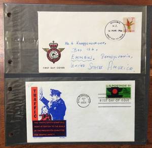 lot 149 image: (1) 1965 & (1) 1966 First Day Issue Stamps