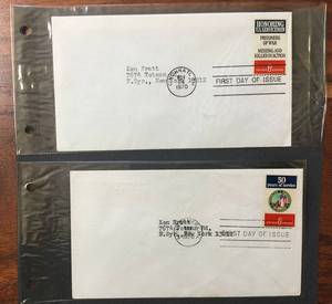 lot 154 image: (2) 1970 First Day Issue Stamps