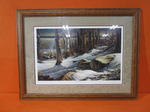 Terry Redlin Boulder Ridge Signed & Numbered #45024800 1999 Image Size 15x24Frame Size 2735