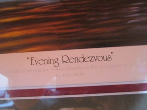 Terry Redlin Evening Rendezvous Signed & Numbered  #43719500 (2000) Image Size 18 12x32 Frame Size 33x43