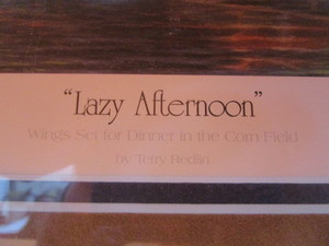 Terry Redlin Lazy Afternoon Signed & Numbered  #24629500 (2000) Image Size 16 12x28 12 Frame Size 31x41