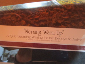 Terry Redlin Morning Warm Up Signed & Numbered  #19109500 (1997) Image Size 16 12x28 38 Frame Size 27x38