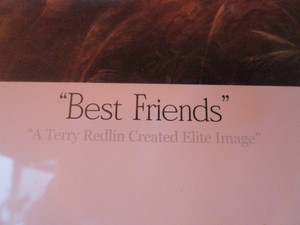 Terry Redlin Best Friends (Open Edition) (1989) Image Size 14x24 Frame Size 27x33