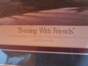 Terry Redlin Evening With Friends (Open Edition) (1989) Image Size 14x24 Frame Size 23x33