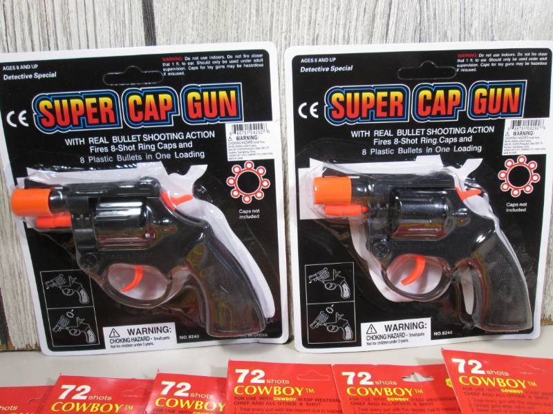 2 Super Cap Guns with 6 Packs of Ca...