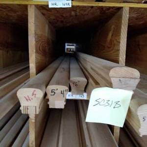 lot 148 image: 2 14 x 2 38 Red Oak Hand Rail (SC31B)