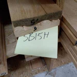lot 268 image: 3 1116 x 34 Red Oak Chair Rail (SB15H)