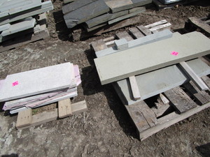 lot 44 image: Pavers, four 23.5x11.5, 42x11.75...