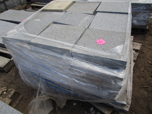 lot 85 image: Granite pavers, 12x12x1.25, qty ...