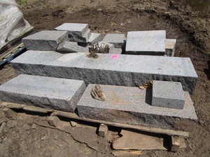 lot 143 image: Granite, largest is 51.5x9x8...
