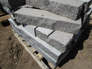 lot 144 image: Granite wall block, 24-36x8x4...