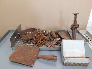 lot 18 image: Lot of Antique Iron in Stainless Steel Drawer
