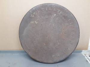 lot 48 image: Cast Iron Cistern Cover Waterloo Register Co.