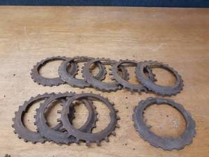 lot 169 image: Lot of 9 Cast Iron Seed Metering Discs